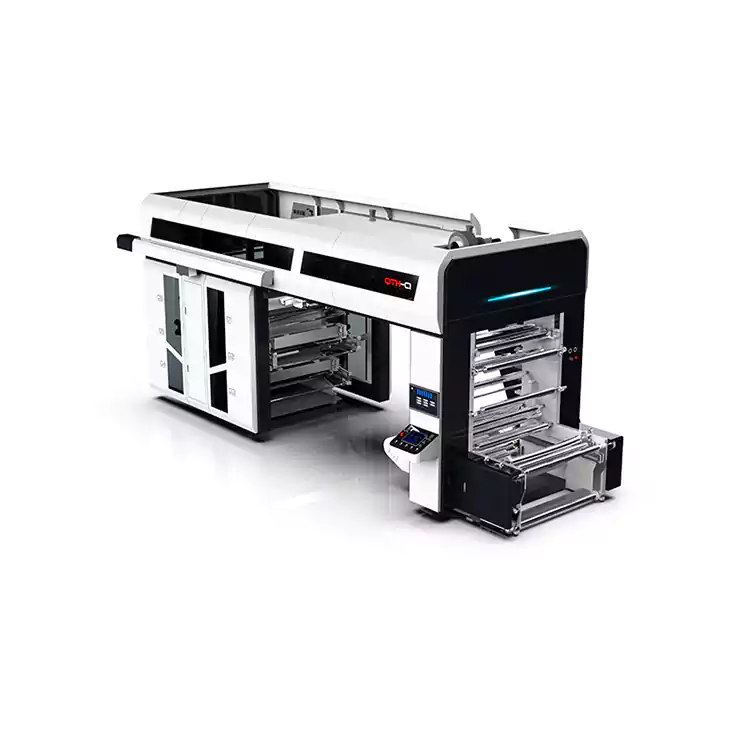 Lárnach Druma Flexografach 6 Dath Innealra Priontála Flexo Plaisteacha